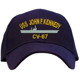 USS John F. Kennedy CV-67 Embroidered Baseball Cap - Navy