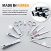 Made in Korea ROYAL Nail clipper set, 11pcs, Aluminium Manicure
