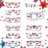 10 Sheets 4th of July Face Temporary Tattoo Sticker, Independence