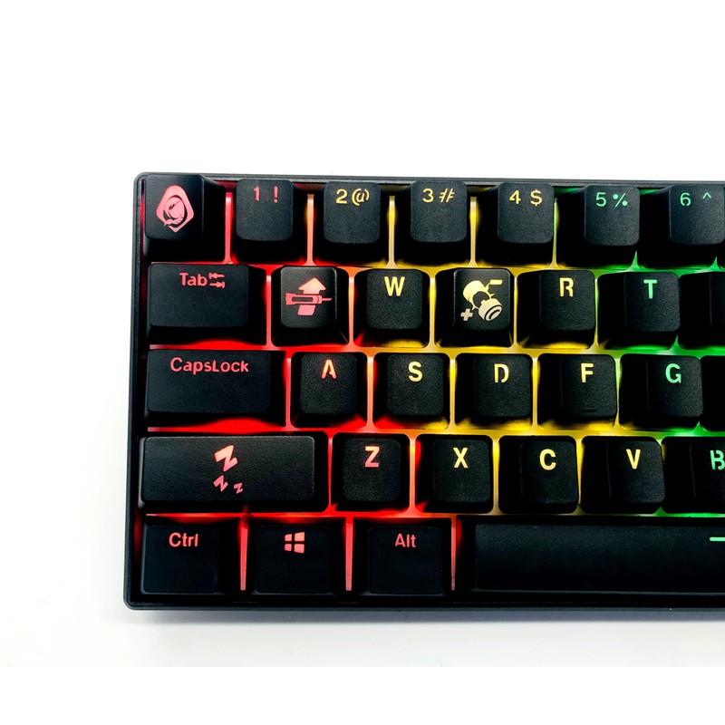 IYTYIR Overwatch Backlit Hero Keycap Set Gaming Keyset Key Cap