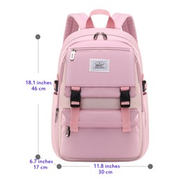 Mochilas para niñas para la escuela secundaria primaria Mochila linda para mujeres adolescentes como mochila para computadora portátil de 15.6 pulgadas, mochila escolar, bolsa de viaje