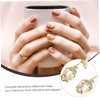 FOMIYES 5pcs Rose Design Nail Charms for Nail Art for