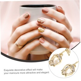 FOMIYES 5pcs Rose Design Nail Charms for Nail Art for Manicure Unique Home Decoration