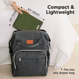 Portable Diaper Changing Pad - Waterproof Foldable Baby Changing Mat - Travel Diaper Change Mat - Lightweight Changing Pads for Baby - Baby Changer - Machine Washable (Olive Green)