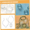 SHOWERORO 6Pcs Glass Canning Jar Accessories Wire Clamp Sealed Buckle