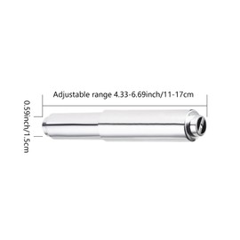 4 Pack Toilet Paper Holder Roller Replacement Plastic Spring Loaded,Silver Toilet Paper Holder,Toilet Paper Spring Rod Bathroom Hardware,Modern Bathroom Fixture,Paper Holder Insert (Chrome Big End)