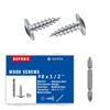 Bopowo (400pcs)#8x1/2 SUS410 Truss Head Wood Screws Quick Metal Self