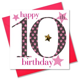 Claire Giles AGE10G Ages Age 10 Girl Birthday Card