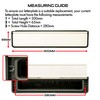 TSS Letterplate 12" in White, Telescopic Sleeved Letter Box for