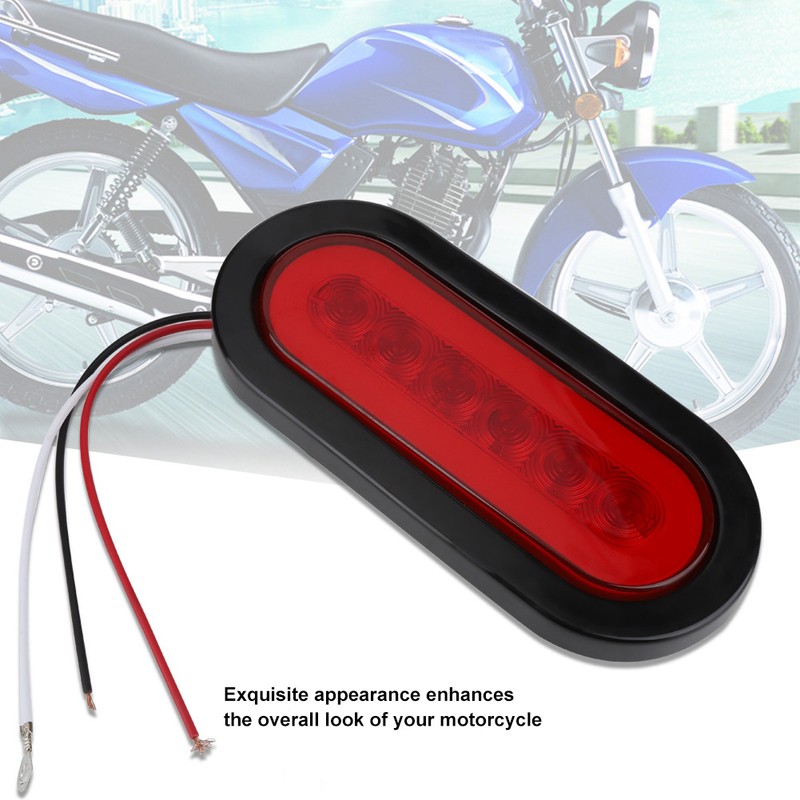 Car Trailer Truck Taillight 6 LED Tail Light Brake Stop