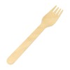 100pcs Wooden Cutlery Forks Size: Approx. 6.2 x 1.1 inches