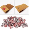 100 Set Snap Button Colorful Brass Prong Press Stud Sewing