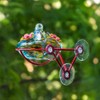 Window Hummingbird Feeder - Hand Blown Glass Mounted Hummingbird Feeder