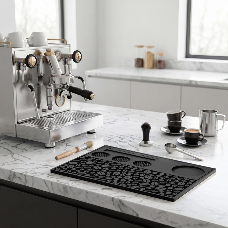ASIUXIRS Heavy Duty Coffee Mat, 17" x 13" x 0.4",