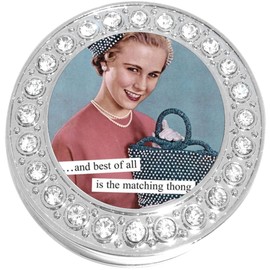 New Charms Retro Thong Meme Purse Hanger with Bling - Keeps Your Bag Off The Floor and Folds to Fit in Your Handbag