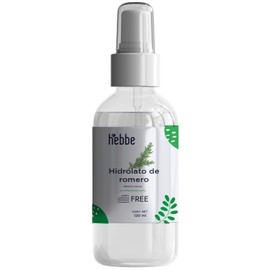 HEBBE - Hidrolato de Romero 125 ml | Aliado para Pieles Sensibles y Dañadas por el Paso del Tiempo | Tónico Purificante, Regularizador y Cicatrizante | Reequilibra la Piel | Contenido de 125 ml