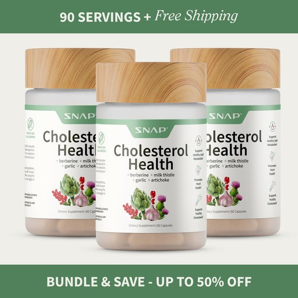 Snap Supplements - Cholesterol Health - Support Healthy Cholesterol Levels