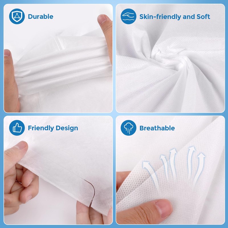 vammots Disposable Bed Sheets for Hotel, King Size Travel Disposable