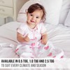 Baby Sleeping Bag, 1.0 Tog Organic Cotton Wearable Blanket with