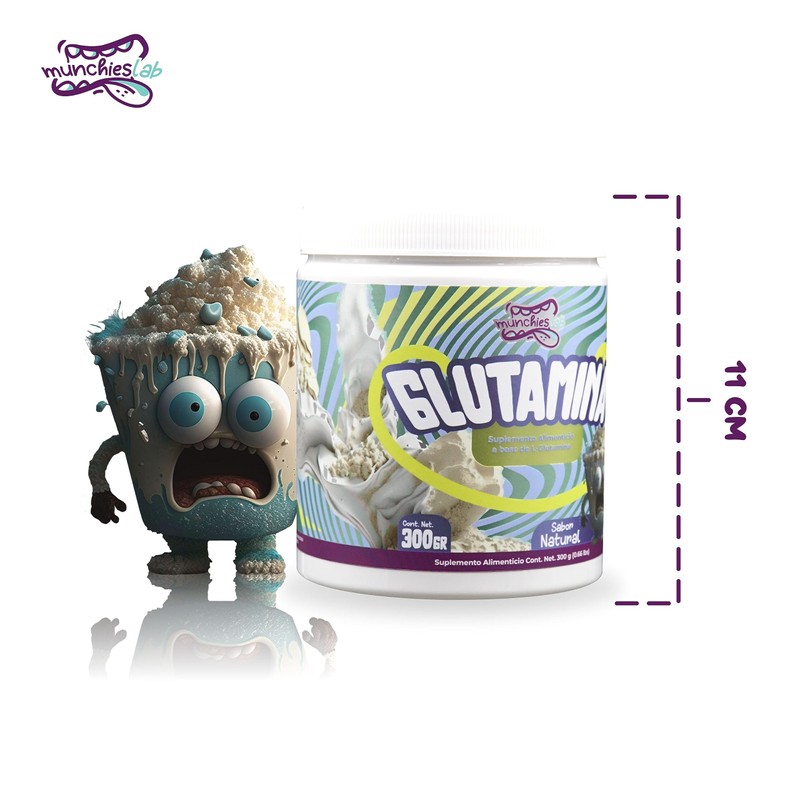 MUNCHIES LAB | GLUTAMINA 300G | 60 SERVICIOS | SABOR