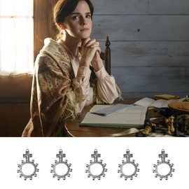 jojnsha Set of 30 Catholic Finger Rosary Rings with Small Crucifix - Pocket Finger Rosaries - Religious Jewellery, 15*10*2cm, Zinc, Zinc