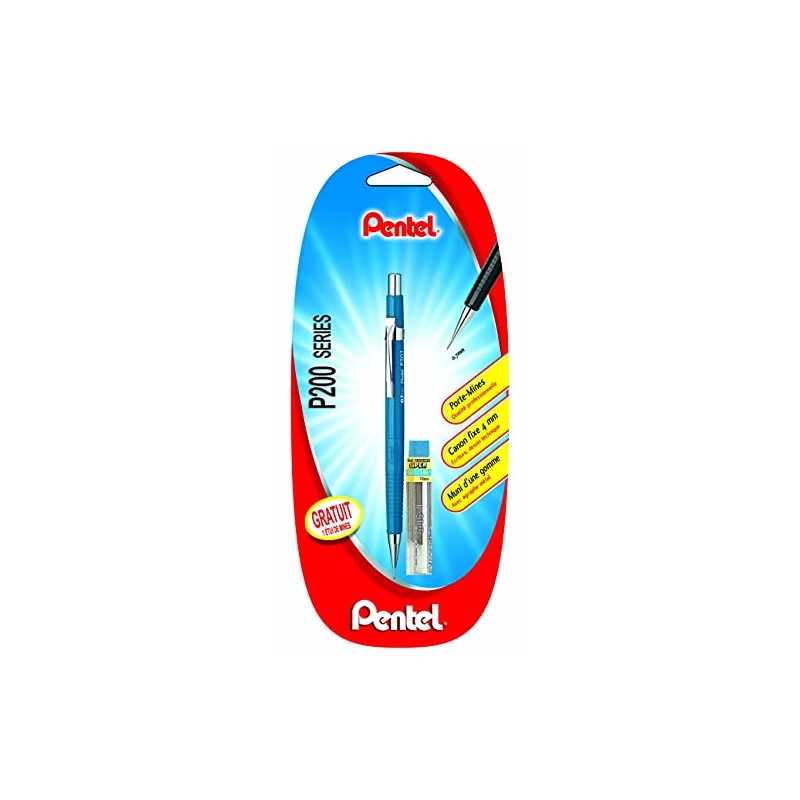 Pentel P207 Mechanical Pencil 0.7mm Fixed Guide Tube 4mm Blue