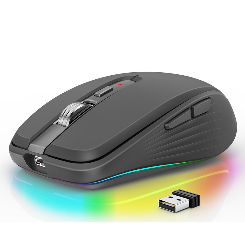 2.4G Wireless Mouse Dual Mode 2400 DPI Bluetooth Mouse with