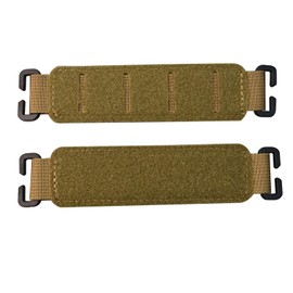 Multi-Function Loop Panels Tactical Patches Display Molle Strips Attachment with Notch Buckle No Sewing Patch Panel for Tactical Backpack, Vest (Tan)