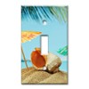 Art Plates 1 Gang Toggle Wall Plate - Seashell and