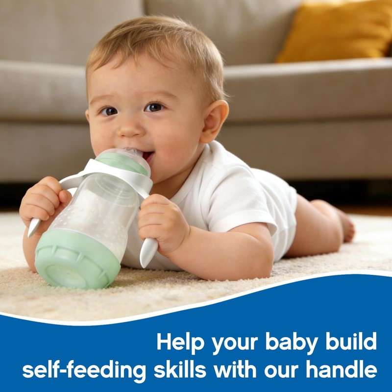 Baby Bottle Handles for Mam Bottles, Bottle Holder for Baby