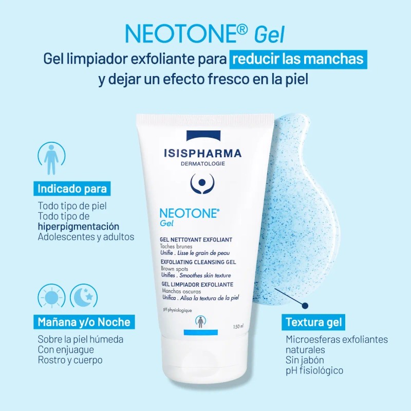 Isispharma Neotone Gel Exfoliante 150ml Tipo Piel Sensible