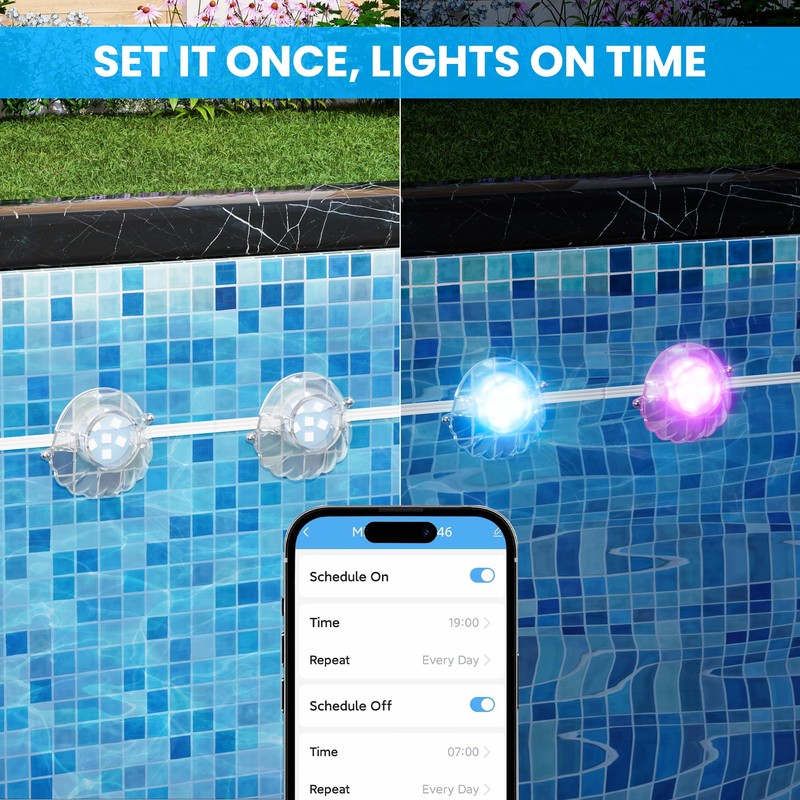 Lphianx Pool Lights for Inground & Above Ground Pool 8
