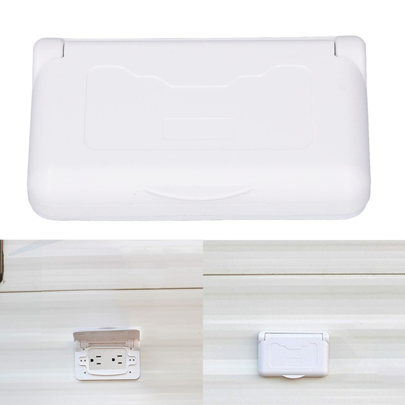 Weatherproof Outlet with Cover US Standard Power Socket Outdoor RV