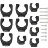 10 Pcs Universal Flashlight Holder with Screws, Flashlight Mounting Brackets,