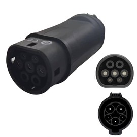 EV Charger Type 1 to Type 2 Adapter,SAE J1772 to IEC 62196-2 Adapter Level 3 32A Charger Connector Adapter