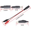 HCFeng DC 5521Plug to Big Clamp Test Cable, 12V DC