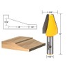 YONICO Raised Panel Cabinet Door Router Bits Vertical Bevel 1/2-Inch