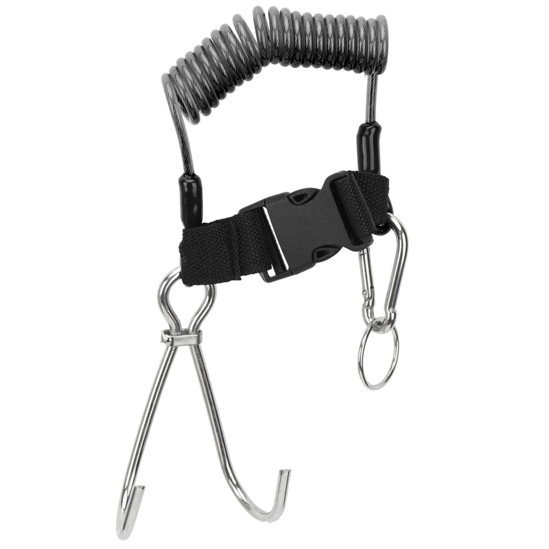 Stainless Steel Marine Sports Reef Double Hook with Spring Rope