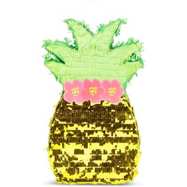 Pineapple Pinata for Hawaiian Luau Party Decorations, Kids Birthday (16.5 x 10 x 3 In)