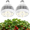 JhauvMw 22W LED Grow Light, E26 Socket, Full Spectrum 4000K,