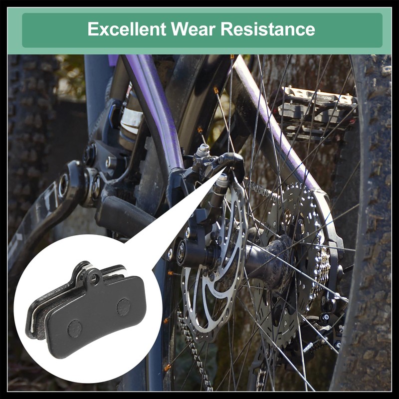Hihaha 4 Pair Semi Metal Disc Bike Brake Pad W/Split