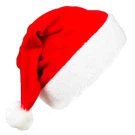 QOMJUFA Christmas Hat Santa Hat Santa Hat Red Santa Hat Warm Hat - Christmas Hat Adult Christmas Hat for Children - Family Christmas, multicoloured