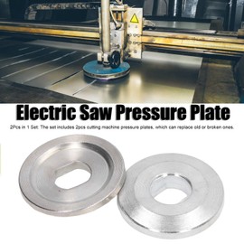 Circular Saw Pressure Plates for Blades Circular Saw Washer 5×5×2 2pcs Cutting Machine Pressure Plate Cemented Carbide Bearing Block for 10in Aluminum Mitre Saw