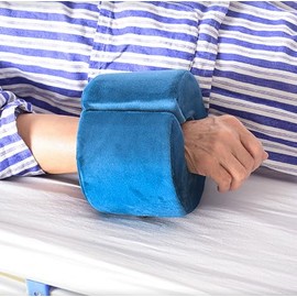 Adult Bed Sore Pads Wedge Foot Support Pillow Pressure Ulcer Ankle Protector Ring Foot Rest Pillows Bedridden Patient Elderly Heel Cushion Sleeping Elevated Foam Pad Leg Post Surgery Recovery Pillow