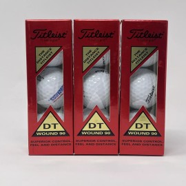 Titleist  DT Wound 90 White Golf Balls NEW LOT of 9 Balls 3 Sleeves AmFam Promo