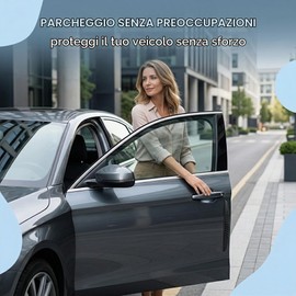 6 Pezzi Paracolpi Auto, Protezione Portiere, Proteggi Sportello, Bordo Protector per Specchietto Retrovisore, Dispositivi di Protezione per Bordi Della Portiera dell’auto, per Porte Auto, Garage, Nero