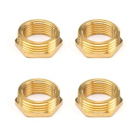 Pack of 4 Brass Reducer Male Thread, HERKINDNESS Reducer 1 Inch to 3 4 Inch, Brass Reducer Thread Fitting, 3/4 Female to 1 Inch Male, for Pipe Connection