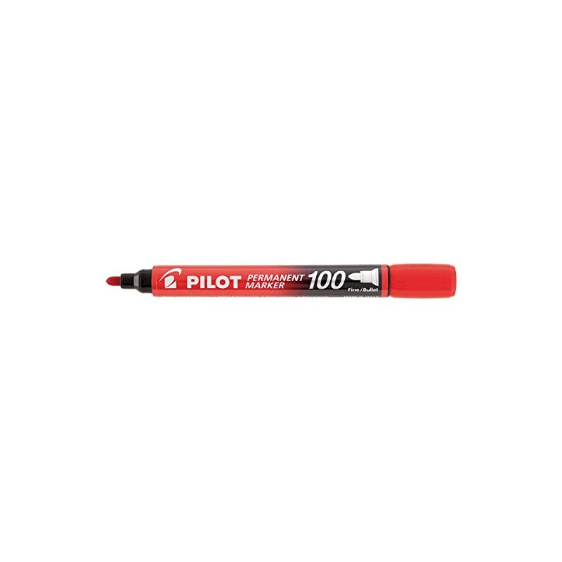Pilot SCA-100-R – Pack of 12 Permanent Markers with Conical