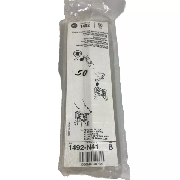 Allen-Bradley 1 Pack of 50 Allen Bradley 1492-N41 Marking Cover
