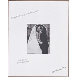 18x24 White Signature and Autograph Picture Mat for 8x10 Picture. Weddings, Baby Showers, Reunions